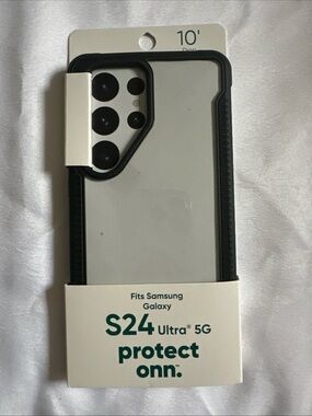 On Running Clear Case with Black Bumper for Samsung S24 Ultra